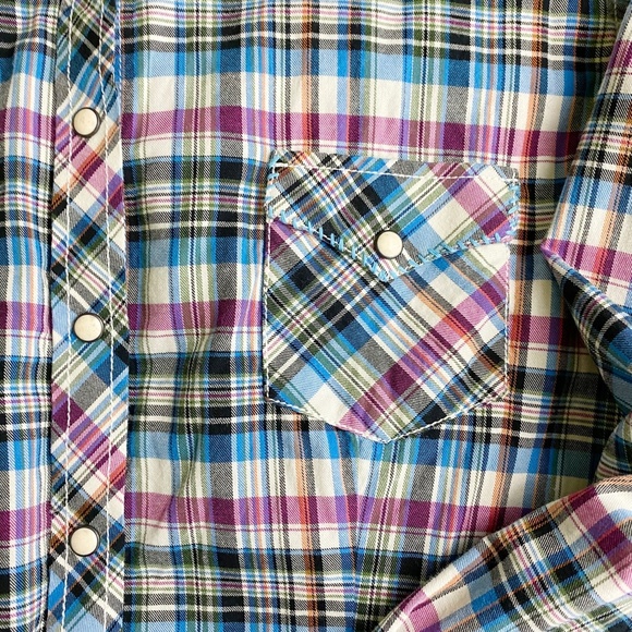 Panhandle Rough Stock Womens Pearl Button Shirt Texas Western‎ - Picture 2 of 10